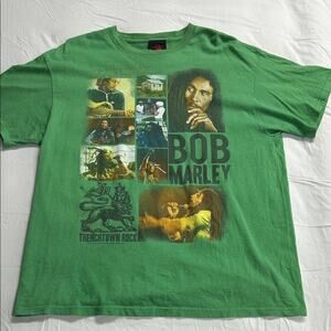 Retro Zion Rootswear Bob Marley 2010 Trenchtown Rock Unisex Sz 1X Hippie Skater
